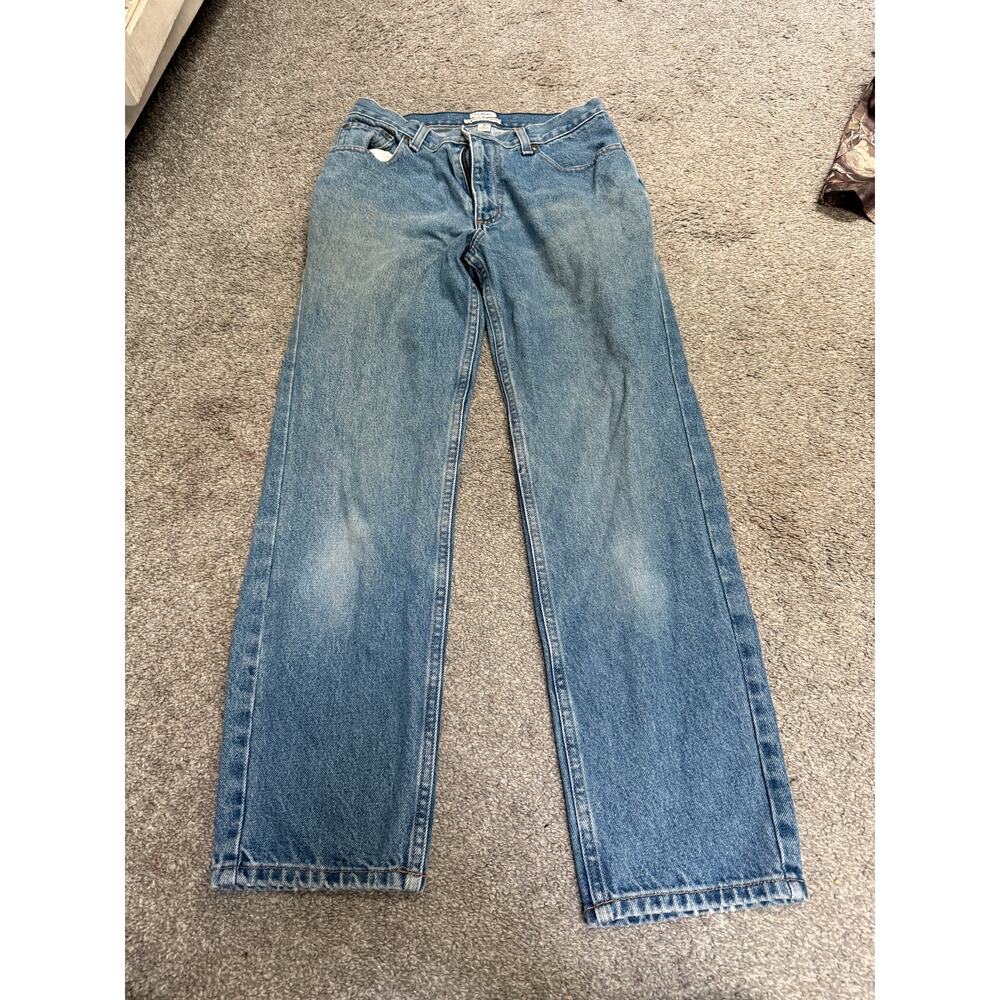 Vintage LL Bean Jeans Womens Size 8P Original Fit Relaxed 100% Cotton Blue Denim